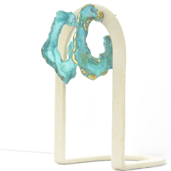Crater Hoop Studs