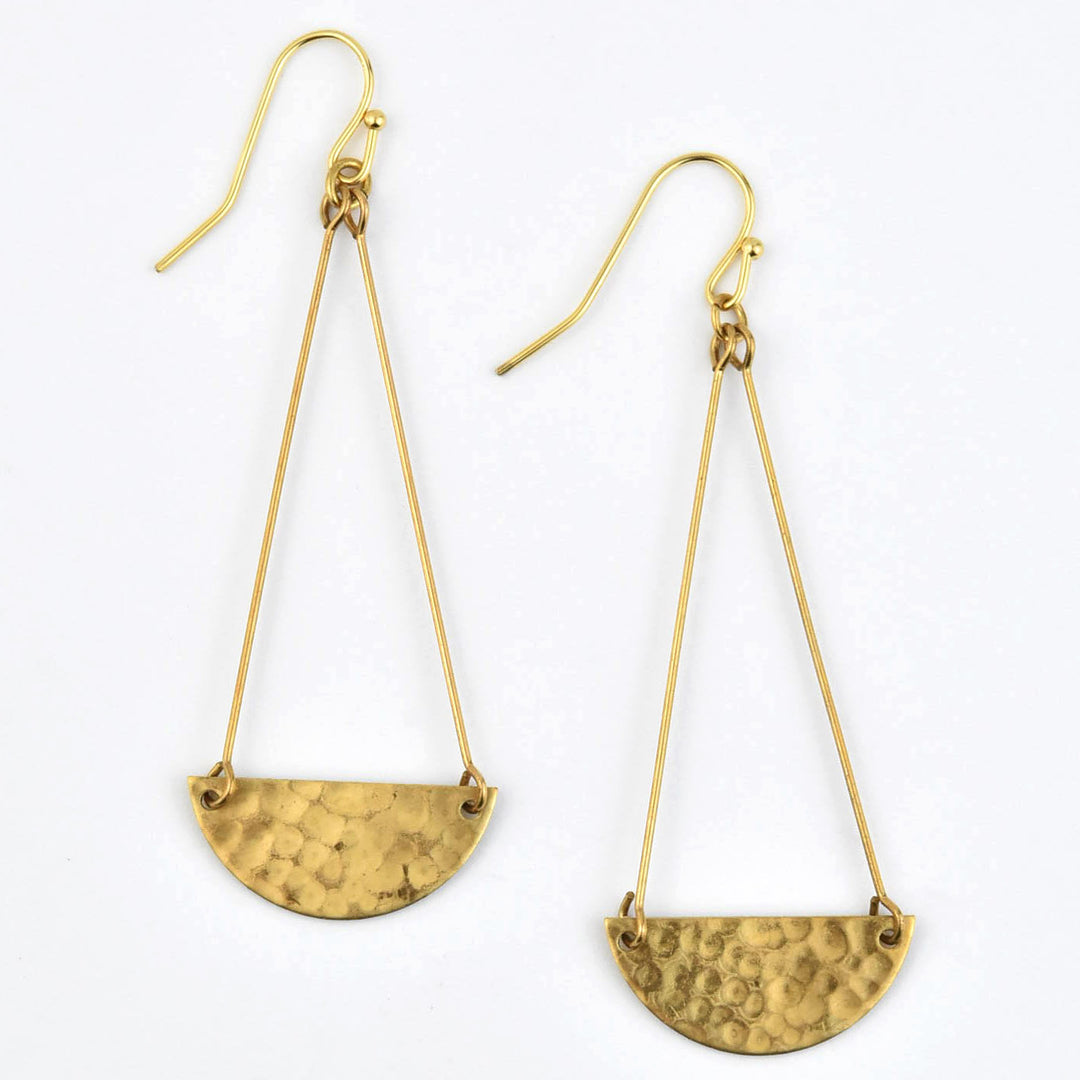 Crescent Drop Earrings - Goldmakers Fine Jewelry