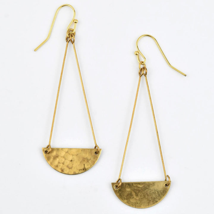 Crescent Drop Earrings - Goldmakers Fine Jewelry
