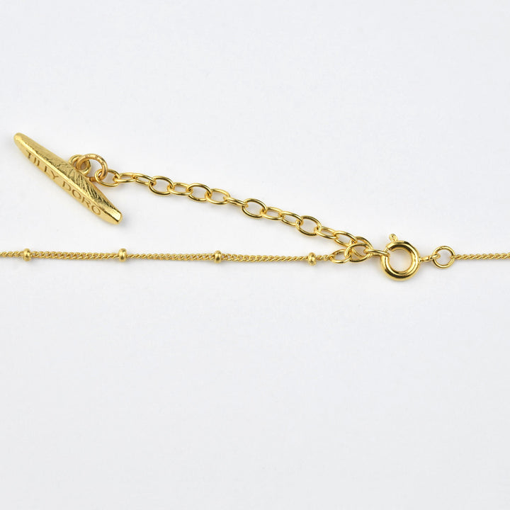 Textured Crescent Necklace - Goldmakers Fine Jewelry