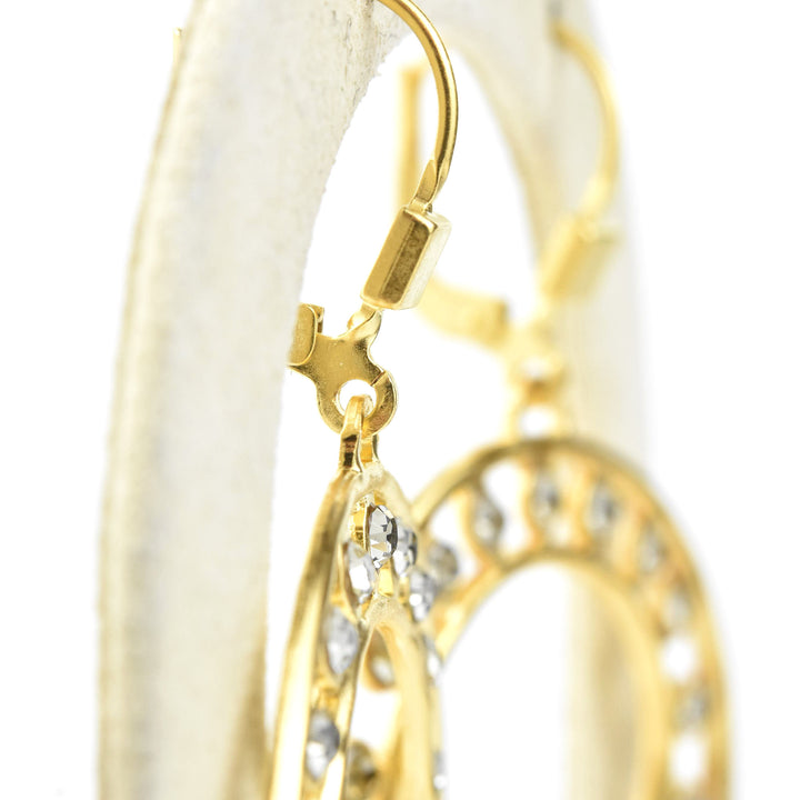 Crystal Circle Statement Earrings