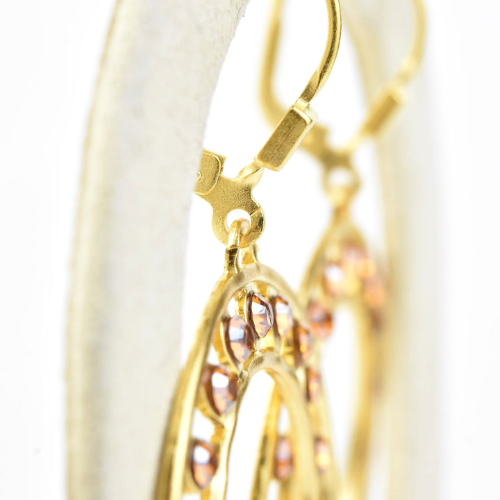 Crystal Circle Statement Earrings