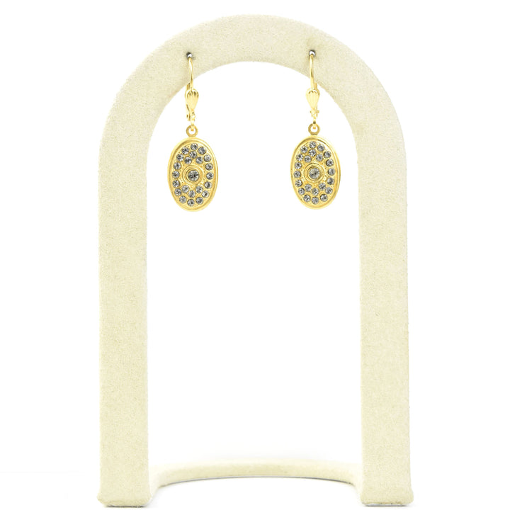 Crystal Encrusted Oval Drops