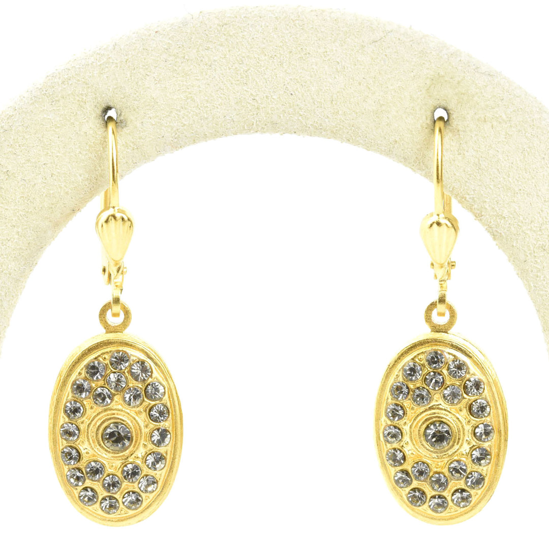 Crystal Encrusted Oval Drops