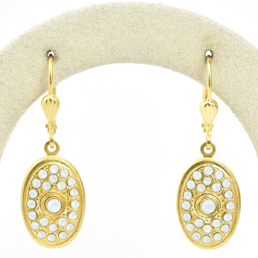 Crystal Encrusted Oval Drops