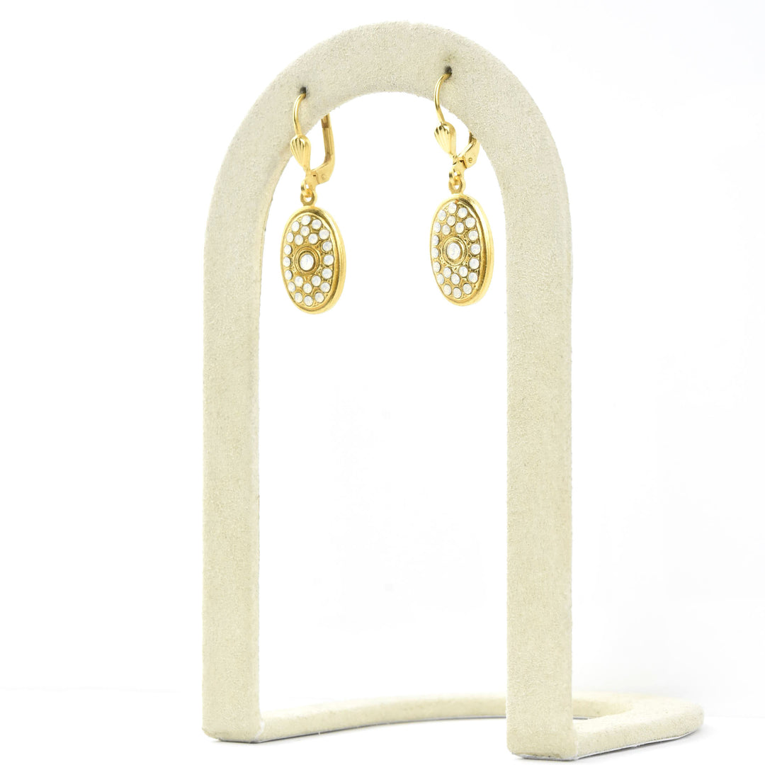 Crystal Encrusted Oval Drops