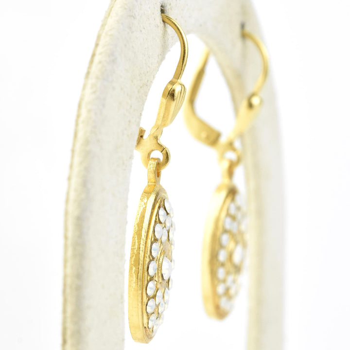 Crystal Encrusted Oval Drops