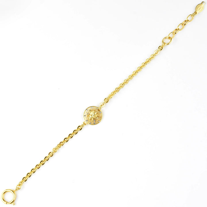 Gold Plated Crystal Bee Bracelet