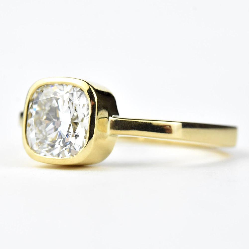Cushion-Cut Diamond Engagement Ring - Goldmakers Fine Jewelry