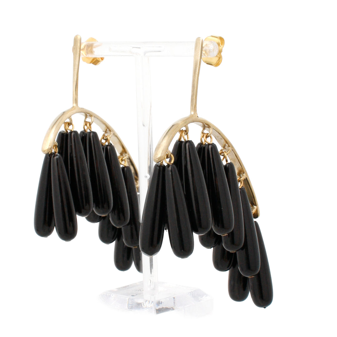 Dove Earrings in Black