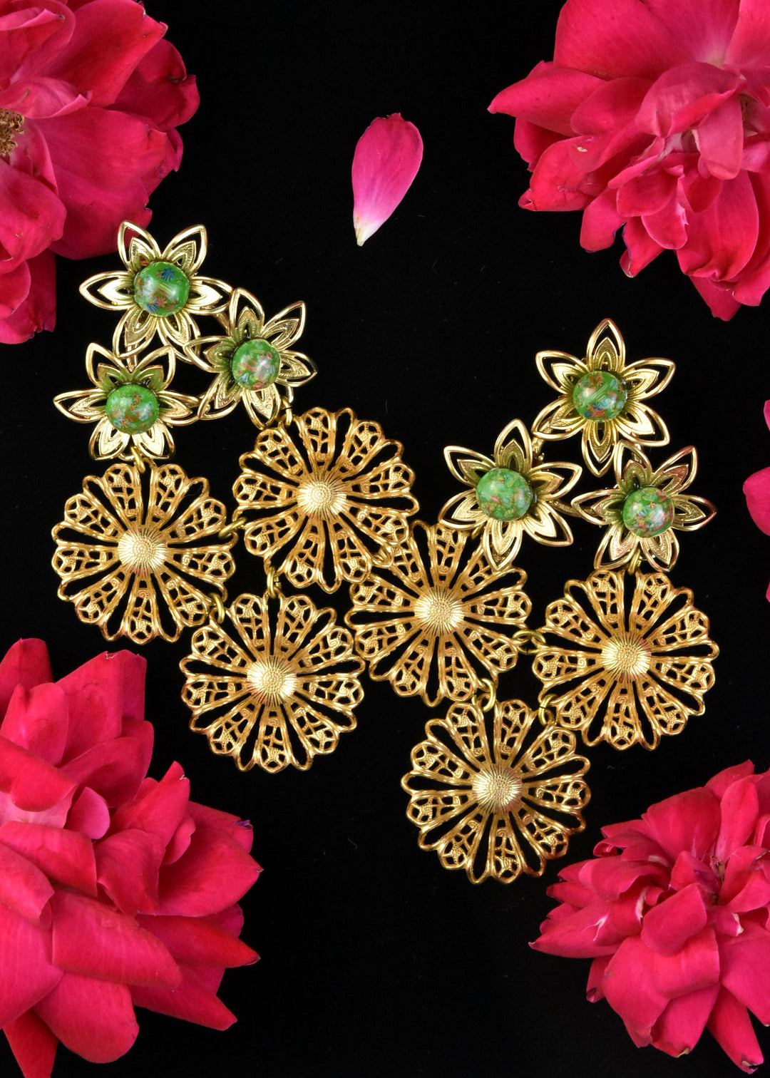 Dahlia Earrings - Goldmakers Fine Jewelry