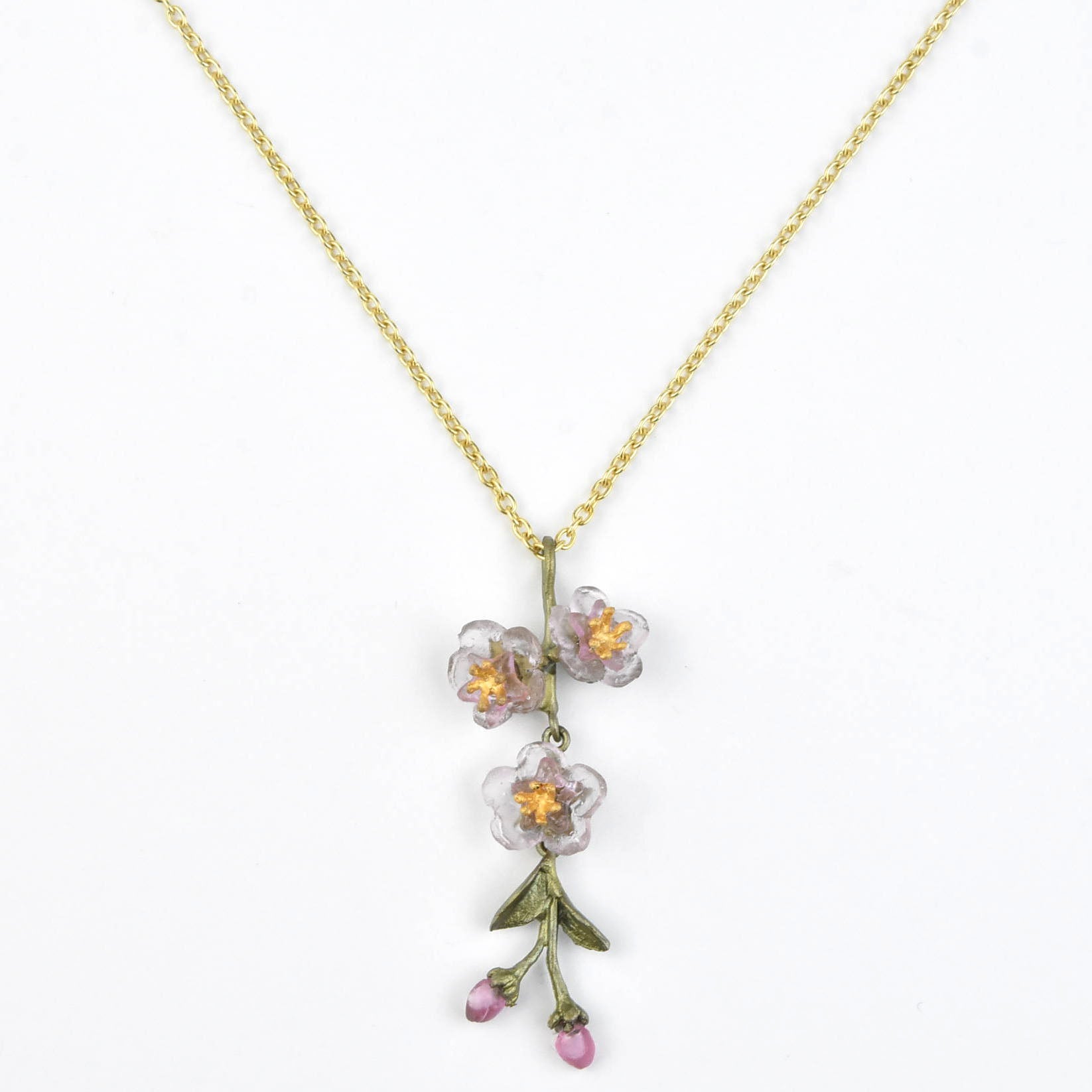 Peach blossom deals necklace