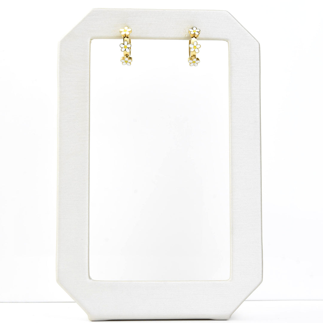 Daisy 3D Huggie Hoops - Goldmakers Fine Jewelry