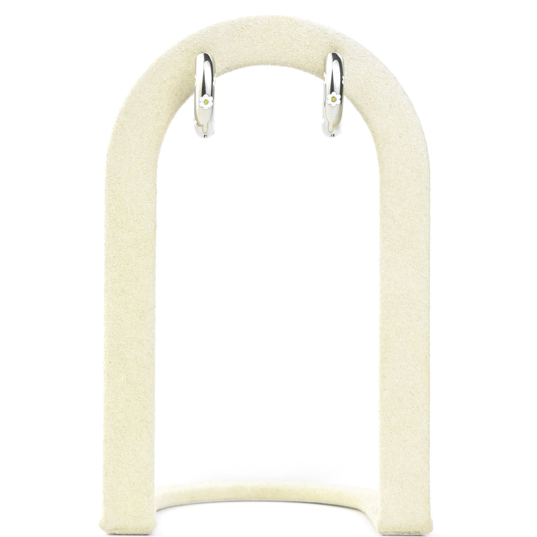 Daisy Chunky Rounded Huggie Hoops - Goldmakers Fine Jewelry