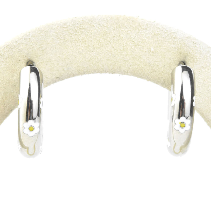 Daisy Chunky Rounded Huggie Hoops - Goldmakers Fine Jewelry