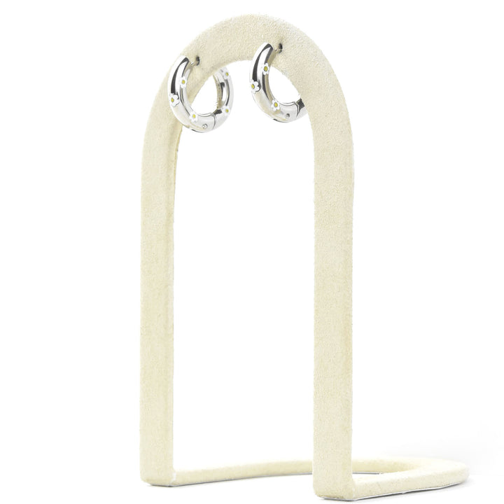 Daisy Chunky Rounded Huggie Hoops - Goldmakers Fine Jewelry