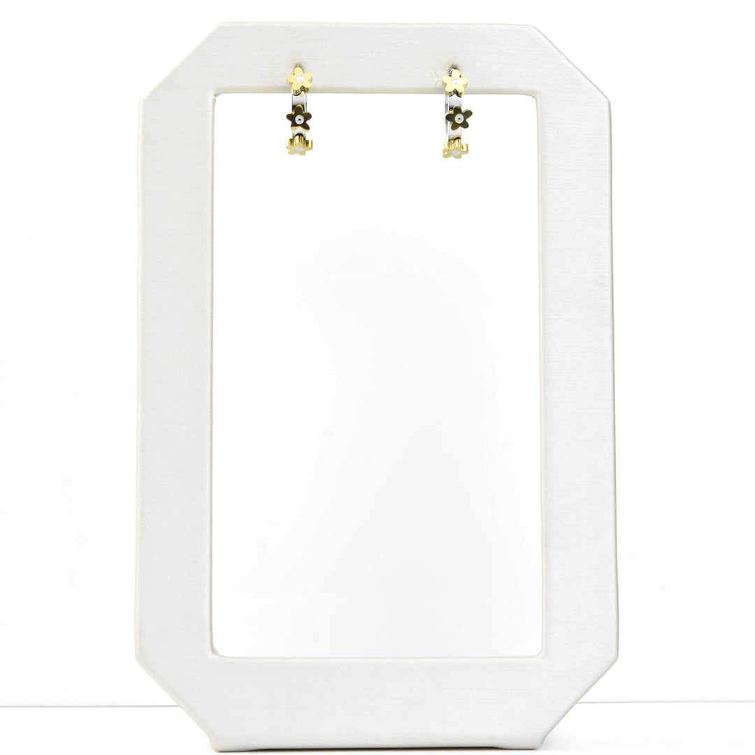 Daisy 3D Huggie Hoops - Goldmakers Fine Jewelry