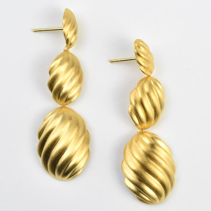 Forme Statement Drop Earrings - Goldmakers Fine Jewelry