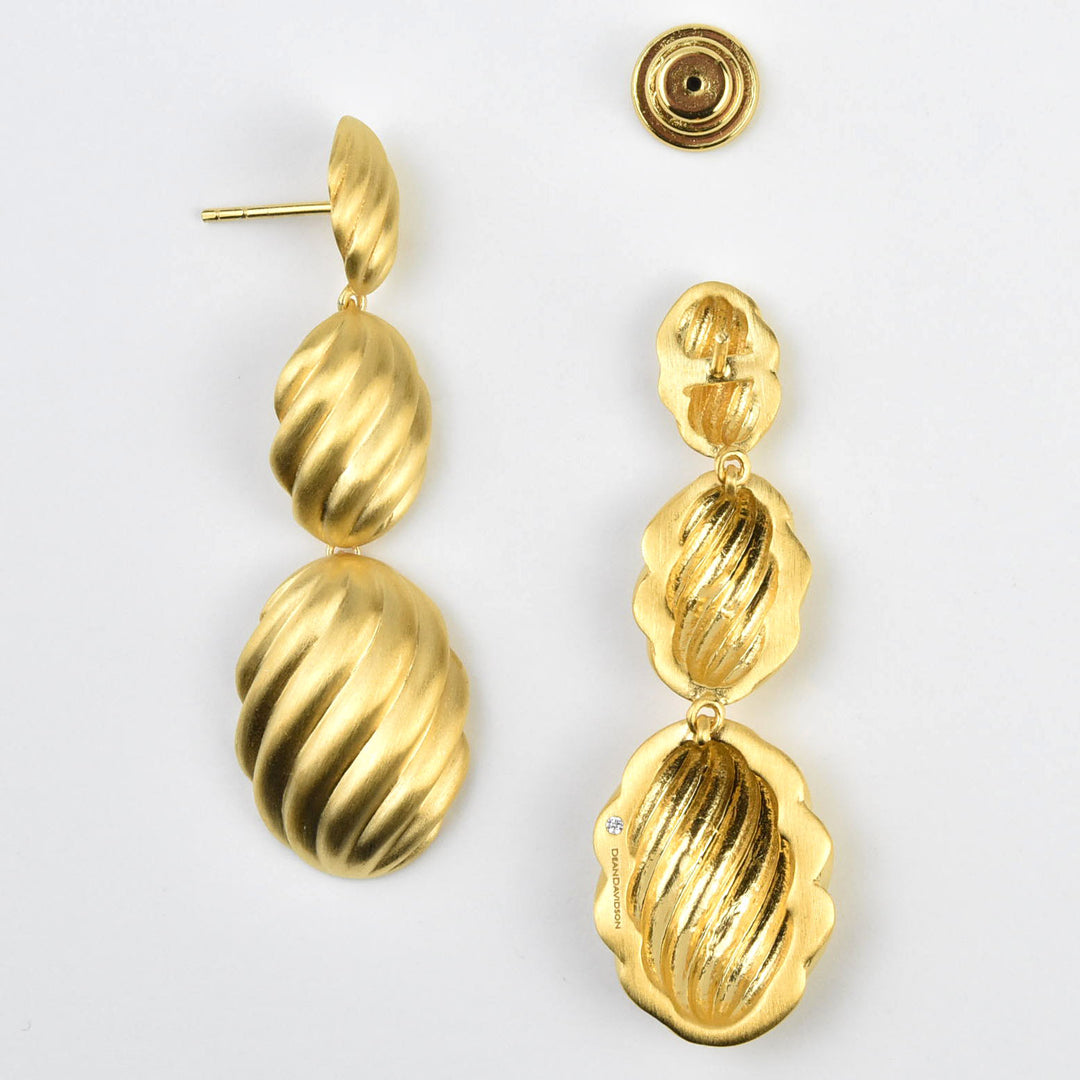 Forme Statement Drop Earrings - Goldmakers Fine Jewelry
