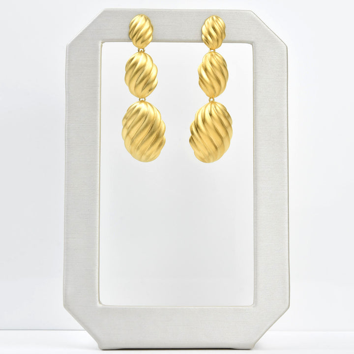 Forme Statement Drop Earrings - Goldmakers Fine Jewelry