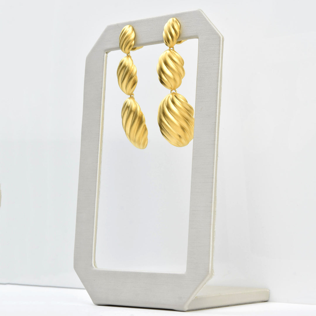 Forme Statement Drop Earrings - Goldmakers Fine Jewelry