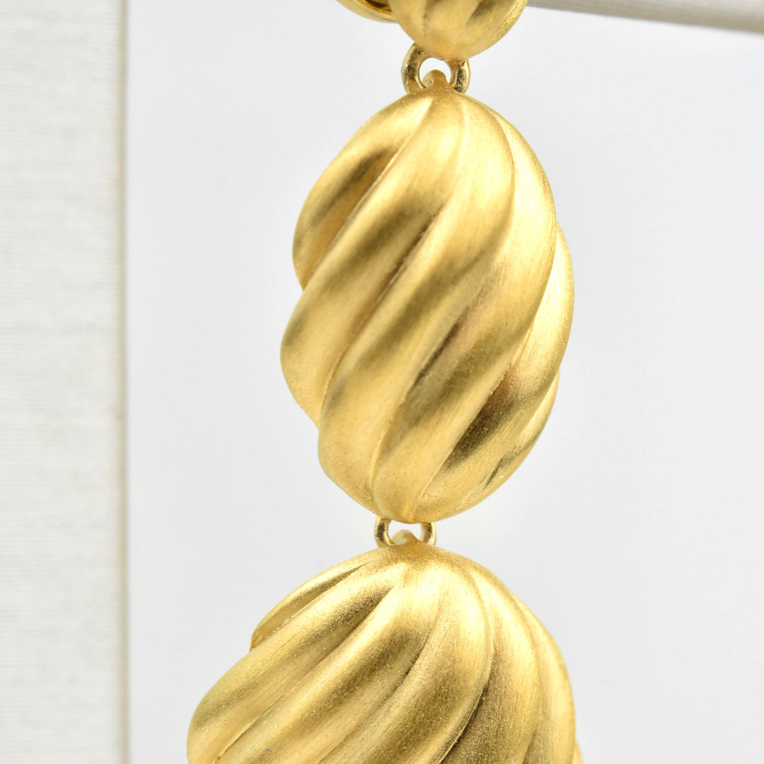 Forme Statement Drop Earrings - Goldmakers Fine Jewelry