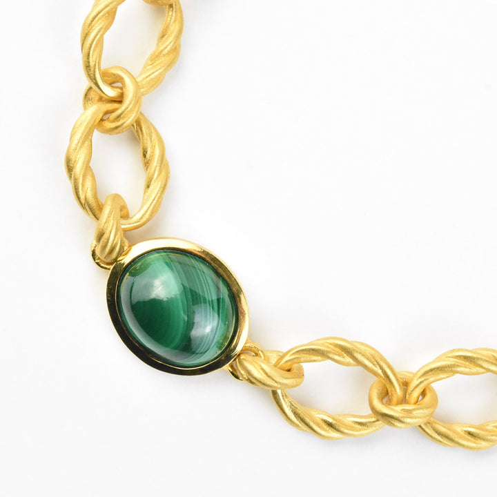 Forme Gemstone Chain Bracelet - Goldmakers Fine Jewelry