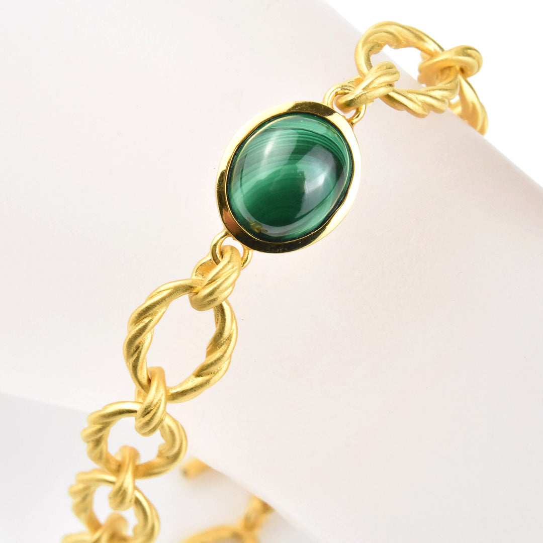 Forme Gemstone Chain Bracelet - Goldmakers Fine Jewelry