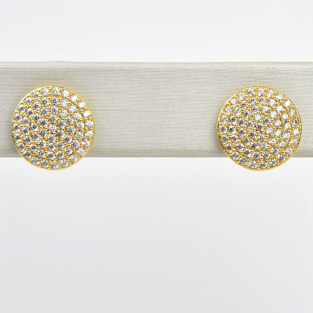 Petit Pave Cluster Studs - Goldmakers Fine Jewelry