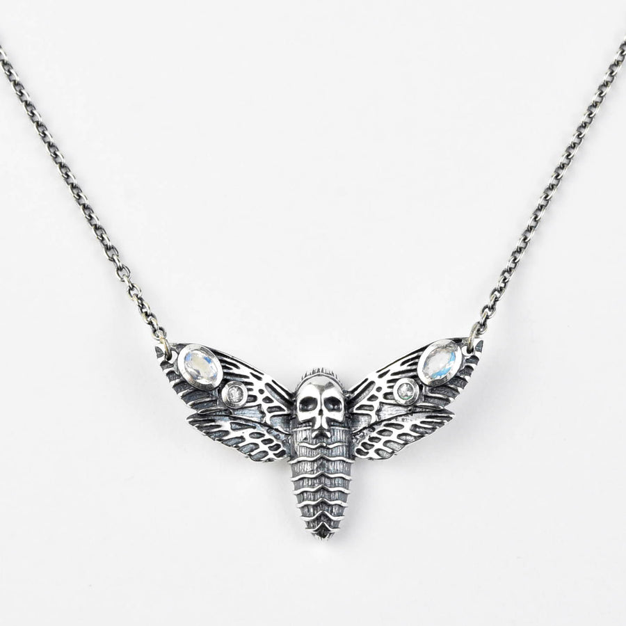 Death Moth Necklace - Goldmakers Fine Jewelry