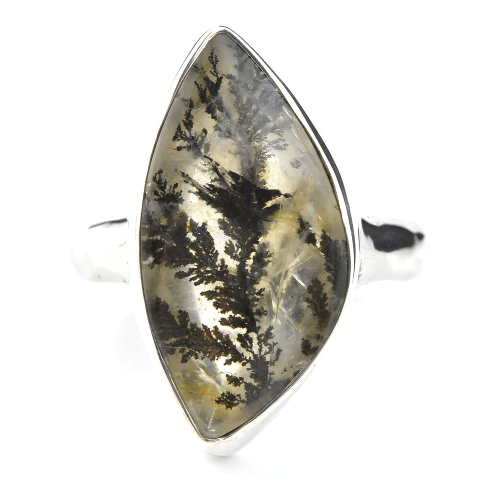 Dendritic Quartz Ring in Sterling Silver - Goldmakers Fine Jewelry