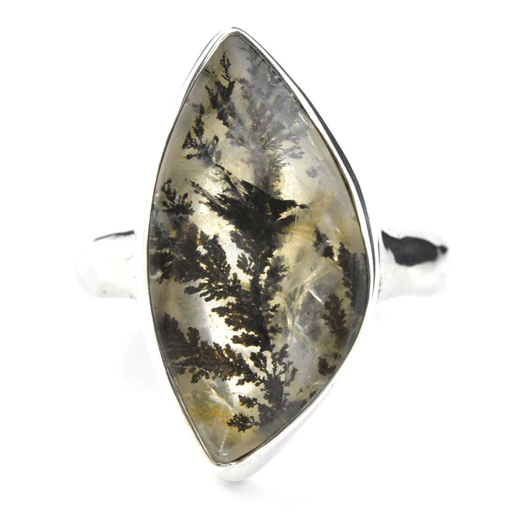 Dendritic Quartz Ring in Sterling Silver - Goldmakers Fine Jewelry