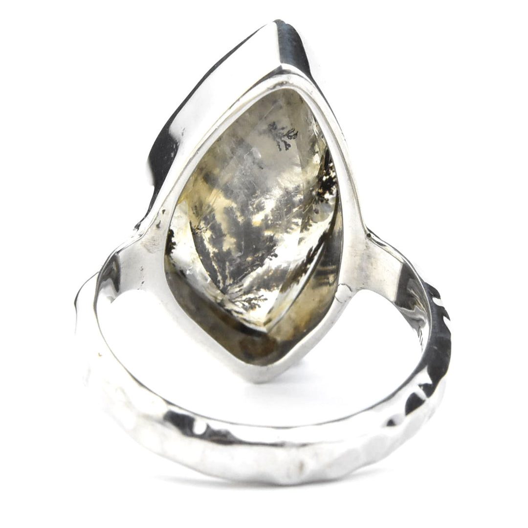 Dendritic Quartz Ring in Sterling Silver - Goldmakers Fine Jewelry