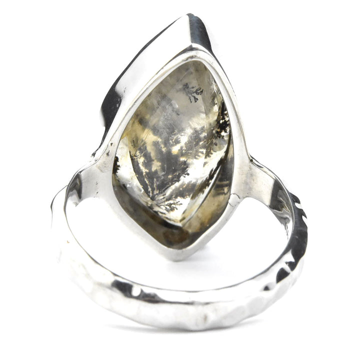 Dendritic Quartz Ring in Sterling Silver - Goldmakers Fine Jewelry