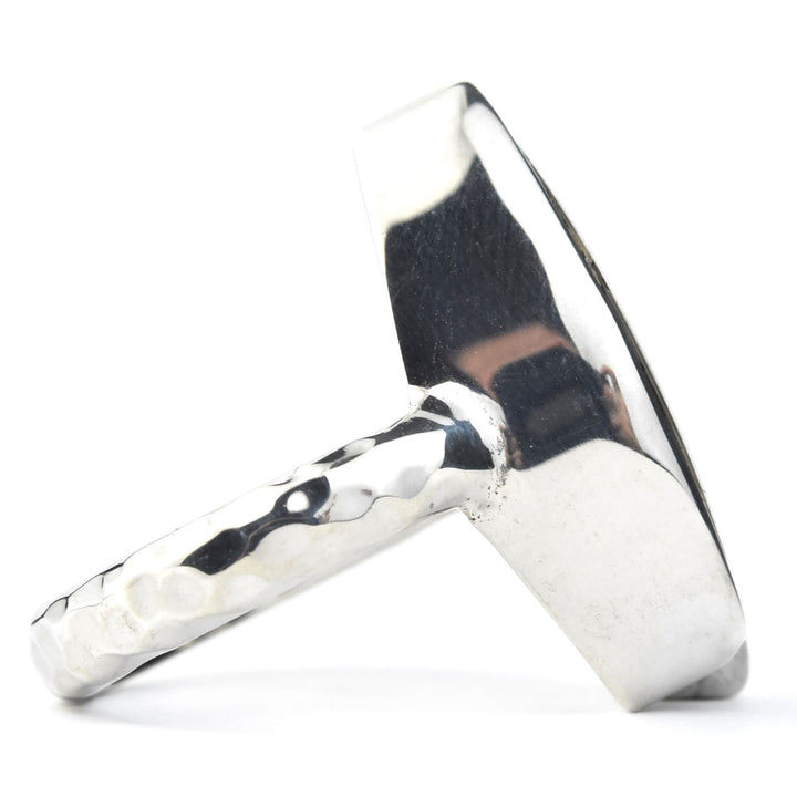 Dendritic Quartz Ring in Sterling Silver - Goldmakers Fine Jewelry