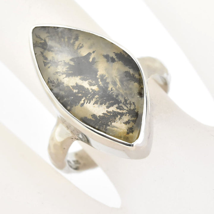 Dendritic Quartz Ring in Sterling Silver - Goldmakers Fine Jewelry