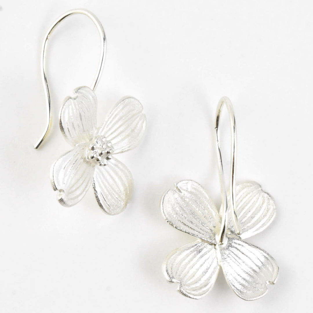 Dogwood French Wire Earrings - Goldmakers Fine Jewelry