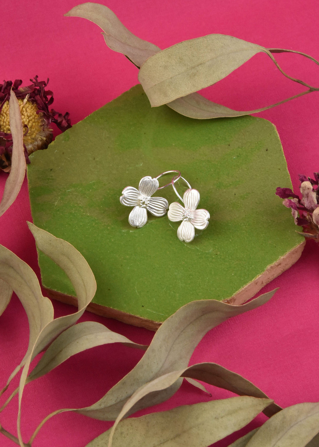 Dogwood French Wire Earrings - Goldmakers Fine Jewelry
