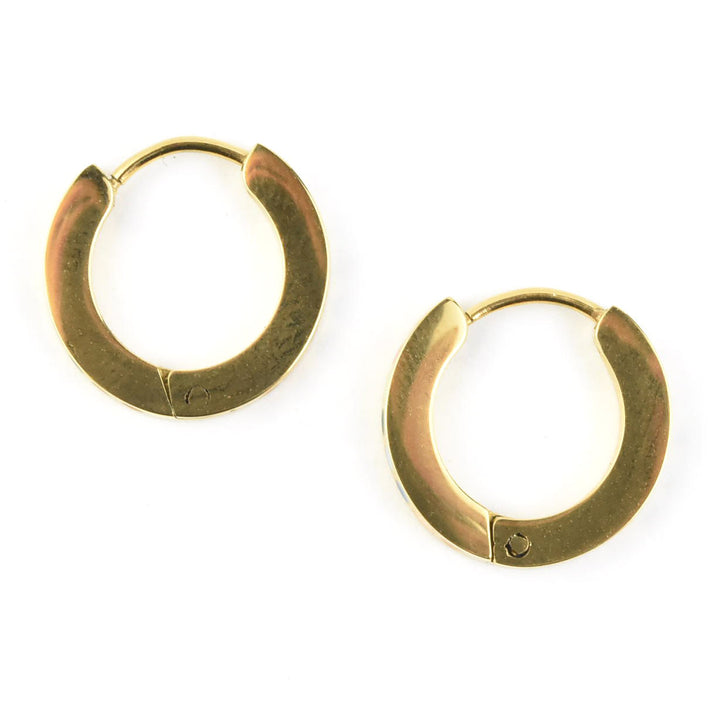 Dot Huggie Hoops - Goldmakers Fine Jewelry