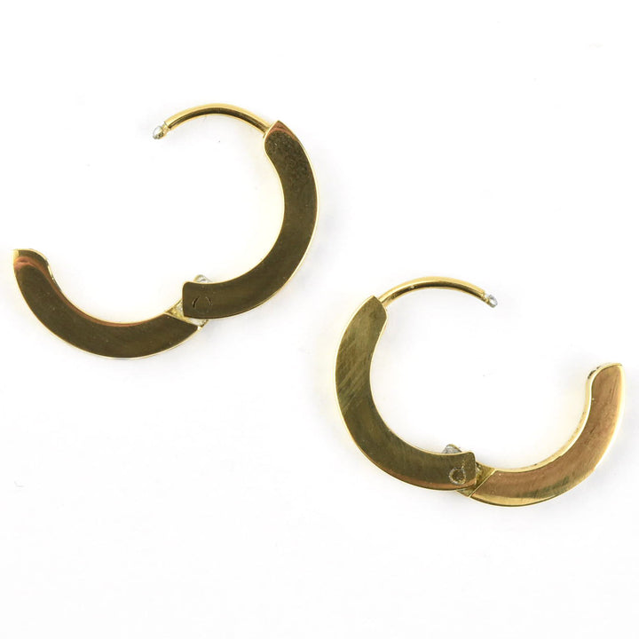Dot Huggie Hoops - Goldmakers Fine Jewelry