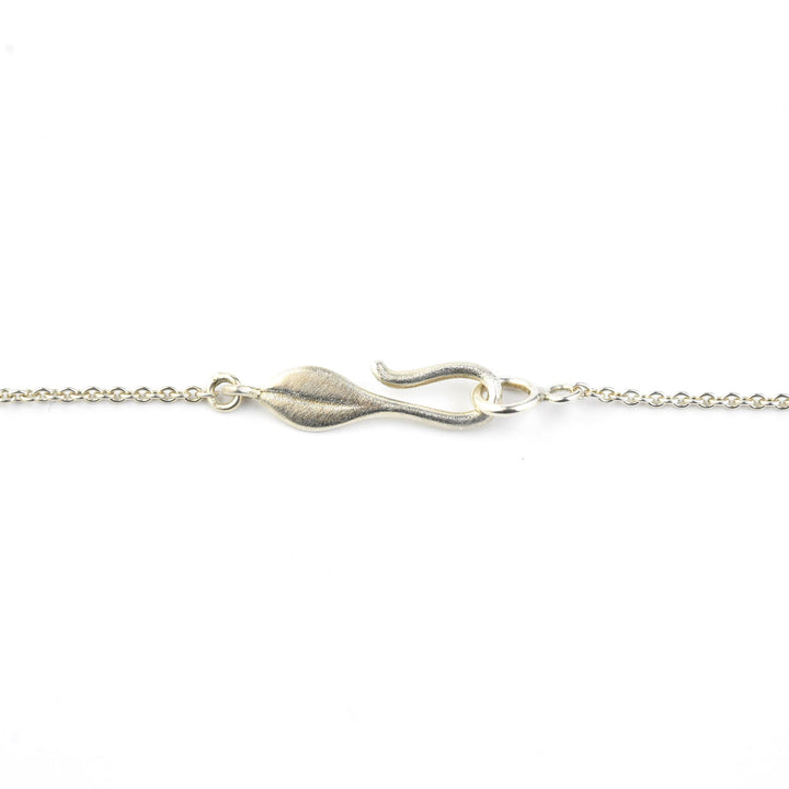 Double Olive Leaf Pendant Necklace - Goldmakers Fine Jewelry