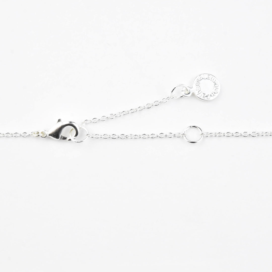 Double Solitaire Necklace with White Topaz - Goldmakers Fine Jewelry