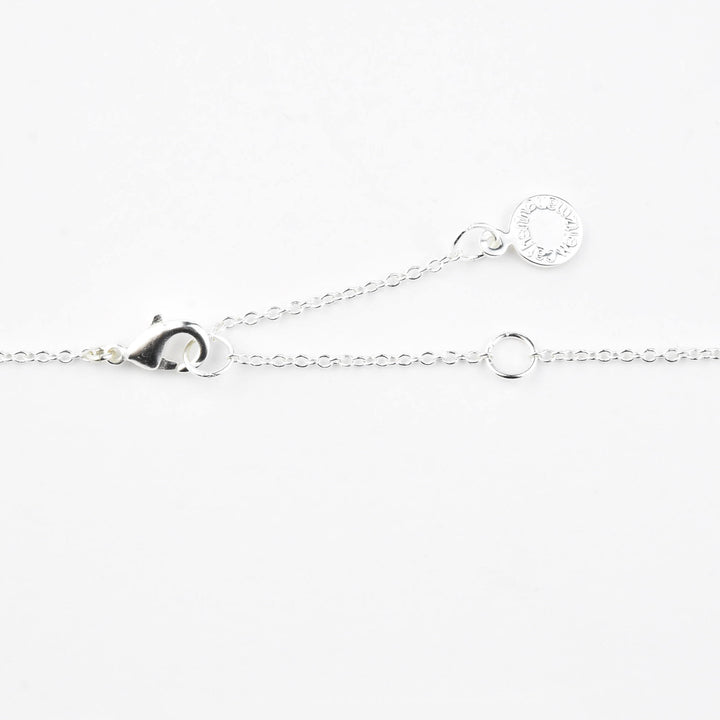 Double Solitaire Necklace with White Topaz - Goldmakers Fine Jewelry