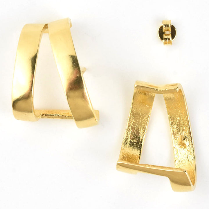 Double Bar Stud Earrings