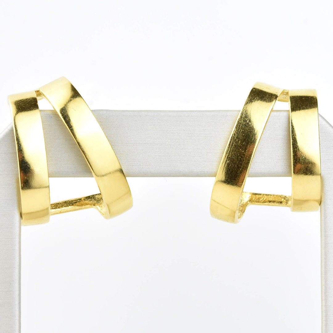 Double Bar Stud Earrings