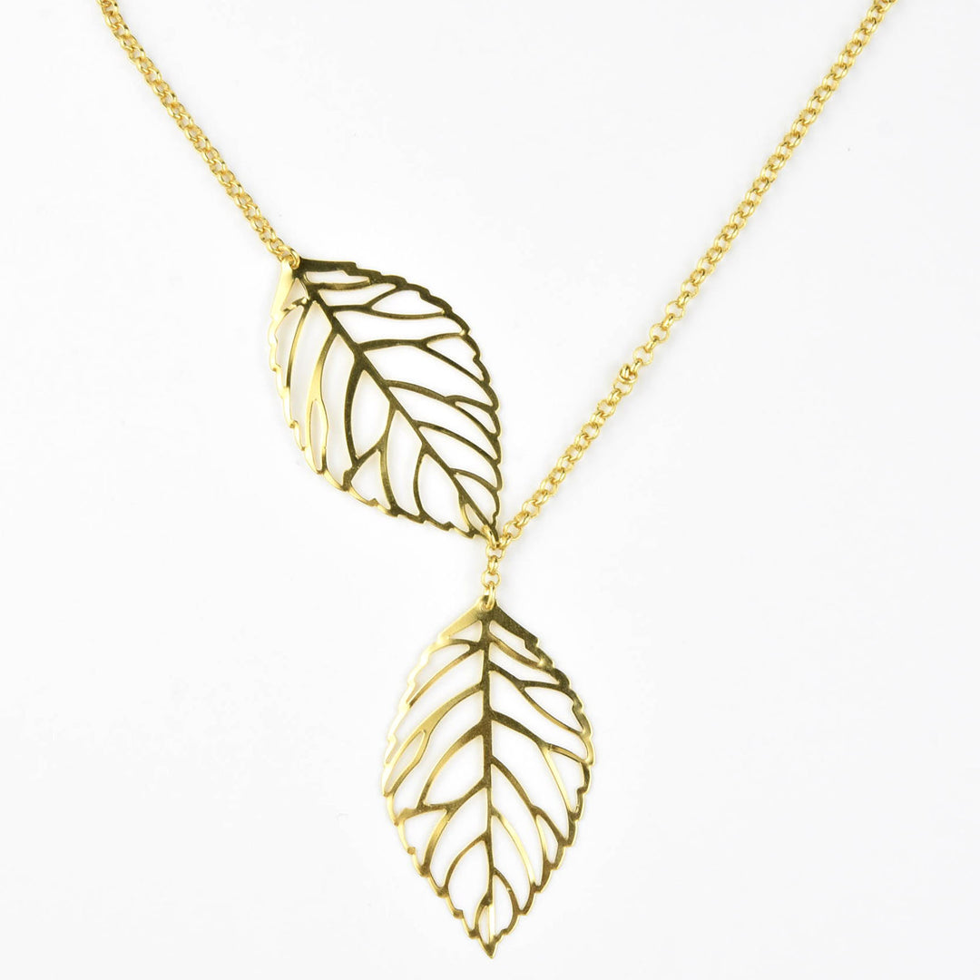 Double Leaf Necklace