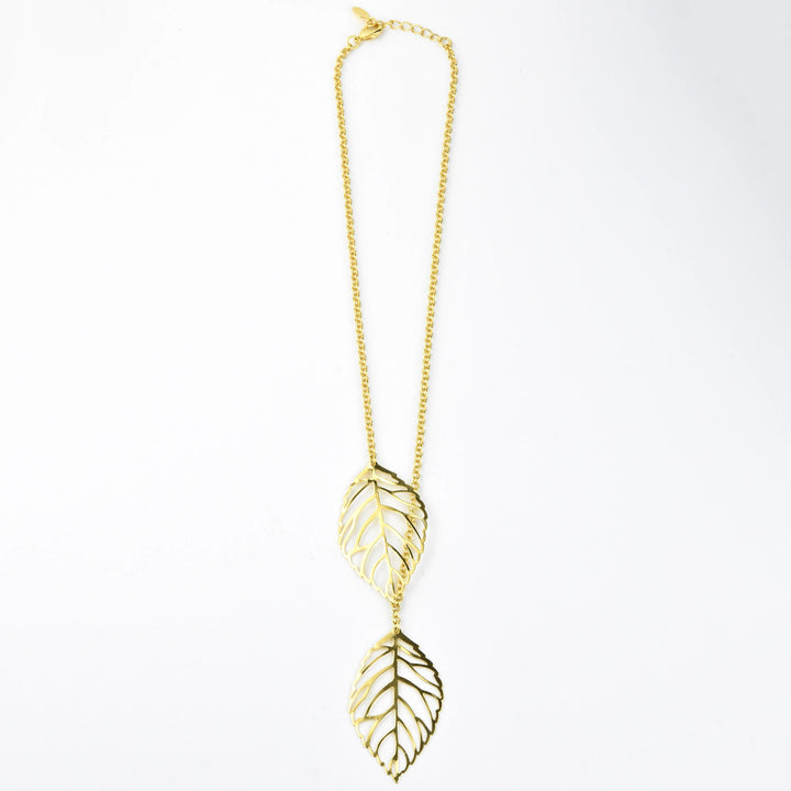 Double Leaf Necklace