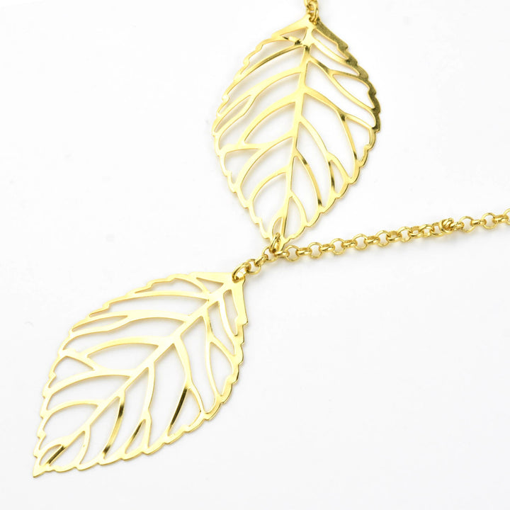 Double Leaf Necklace