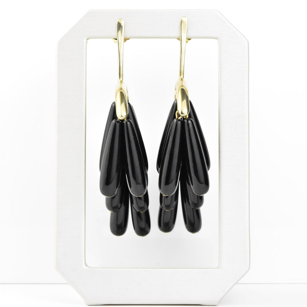 Dove Earrings in Black - Goldmakers Fine Jewelry