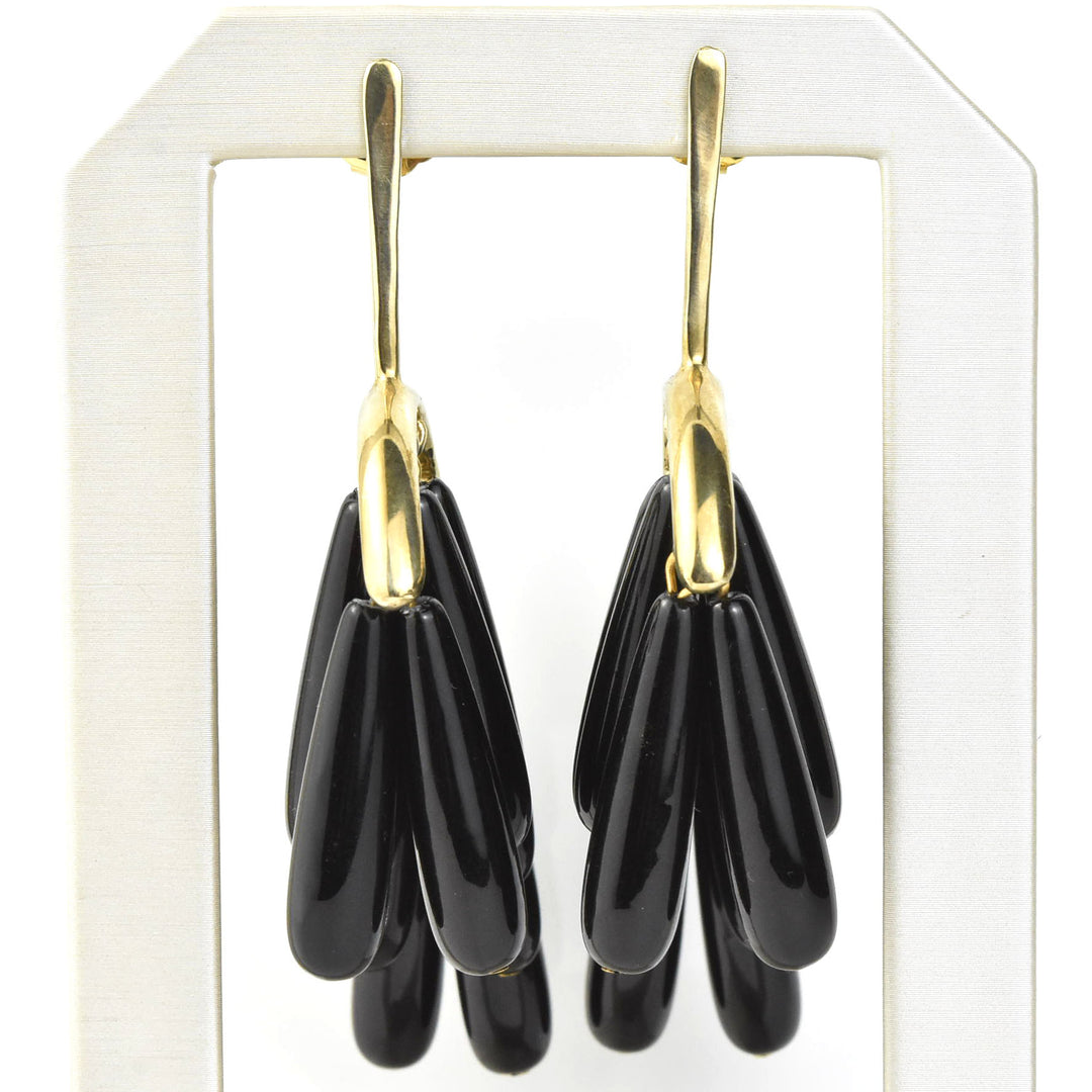 Dove Earrings in Black - Goldmakers Fine Jewelry